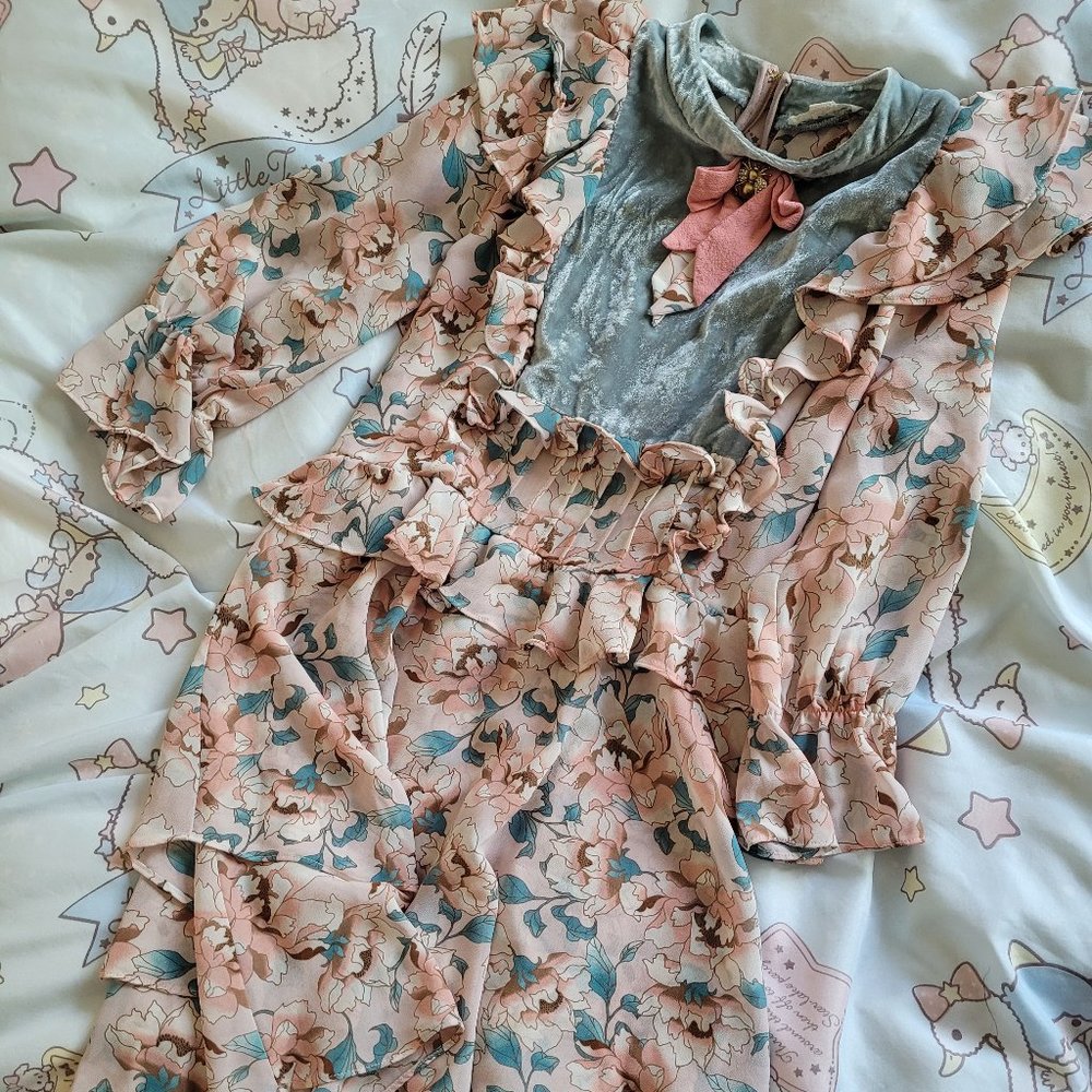 For Love and Lemons Blossom Mini Dress size S
